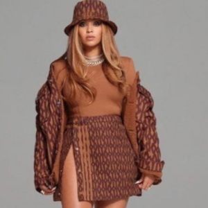 Ivy Park Brown Monogram Mini Skirt *NWT*